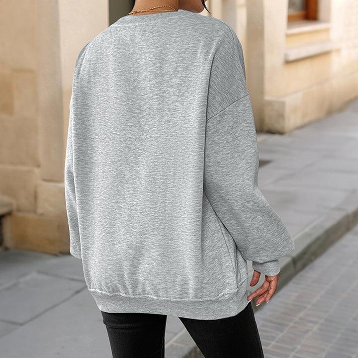 Damen Gefüttertes Cropped-Sweatshirt mit Fleece-Innenfutter und überschnittener Schulter Echoarchiv