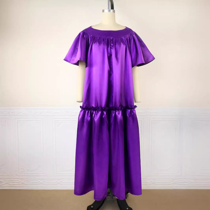 Damen Fließendes Maxikleid mit voluminösen Ärmeln Echo Archiv