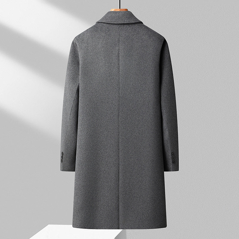 Herren Langer einreihiger Wollmantel mit schlanker Silhouette Echo Archiv