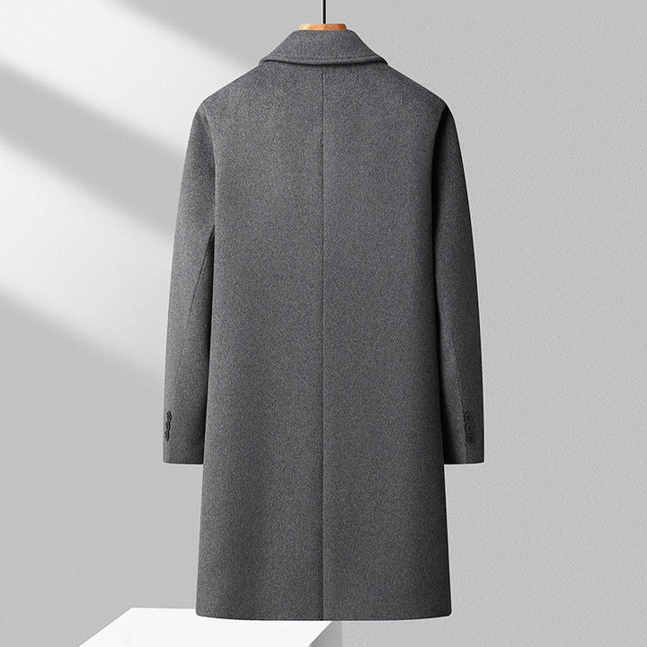 Herren Langer einreihiger Wollmantel mit schlanker Silhouette Echo Archiv