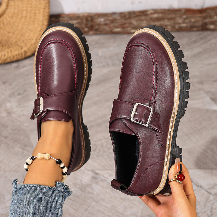 Damen Bequeme und stilvolle Slip-Ons mit Schnallen-Detail – Lioré