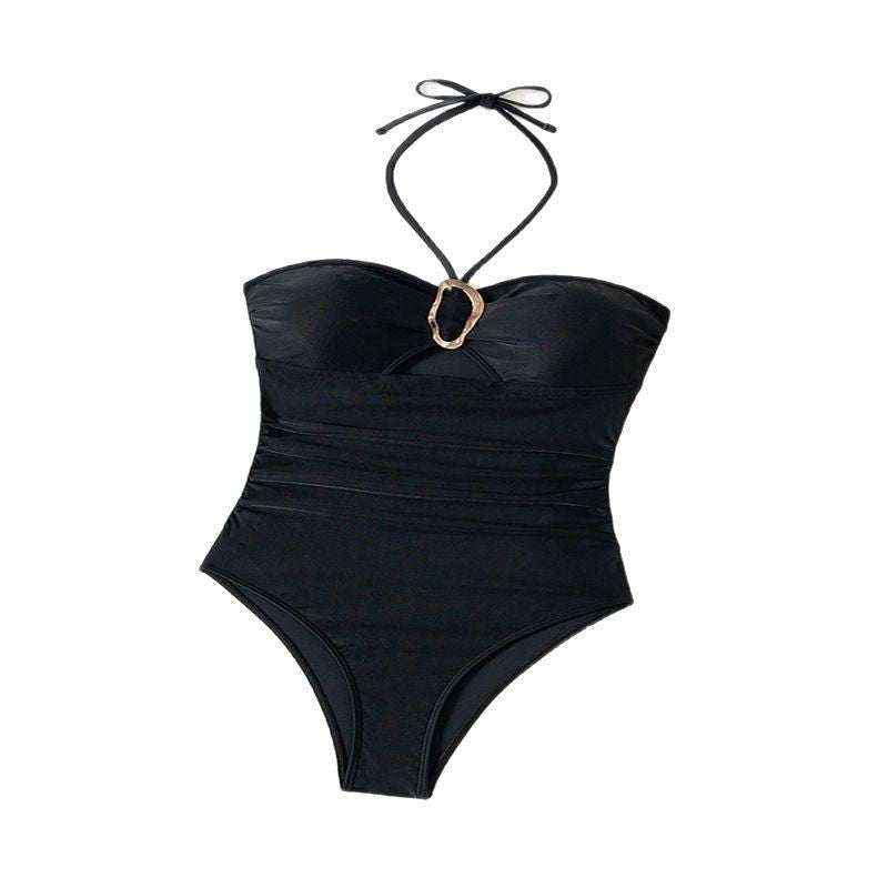 Damen Strapless Einteiler Badeanzug mit modischem Cut-Out Echo Archiv