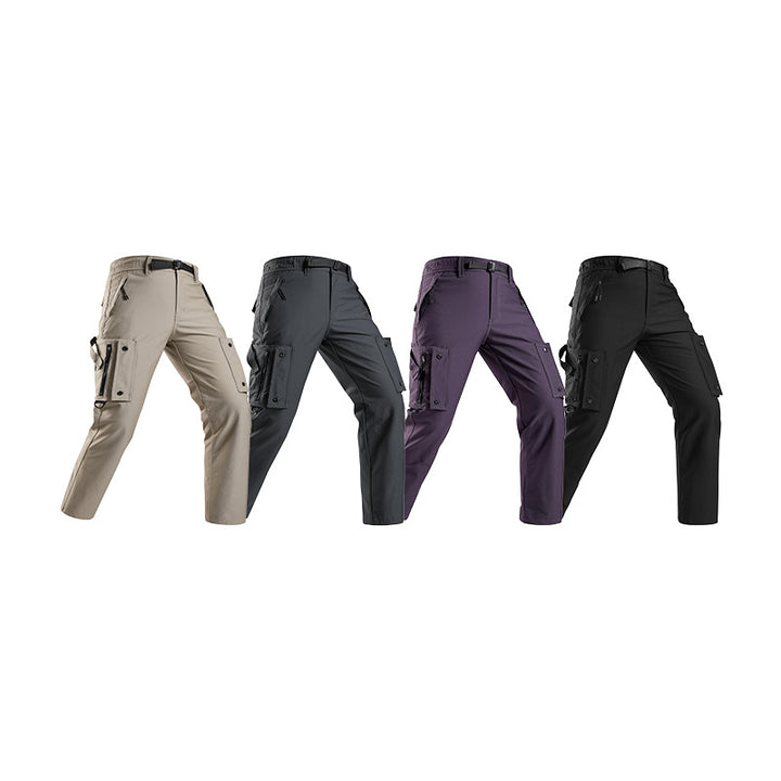 Herren Slim‑Tapered Cargo‑Hose mit Zipper‑Taschen, D‑Ring und Komfortbund Echo Archiv