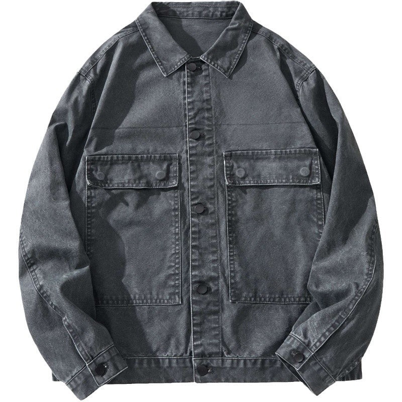 Herren lässige Freizeitjacke mit praktischen Taschen Echoarchiv
