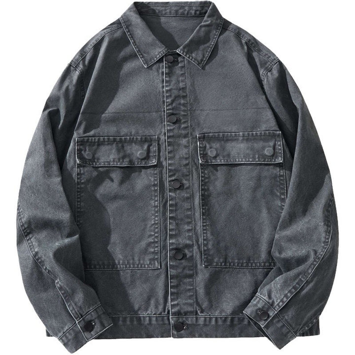 Herren lässige Freizeitjacke mit praktischen Taschen Echoarchiv