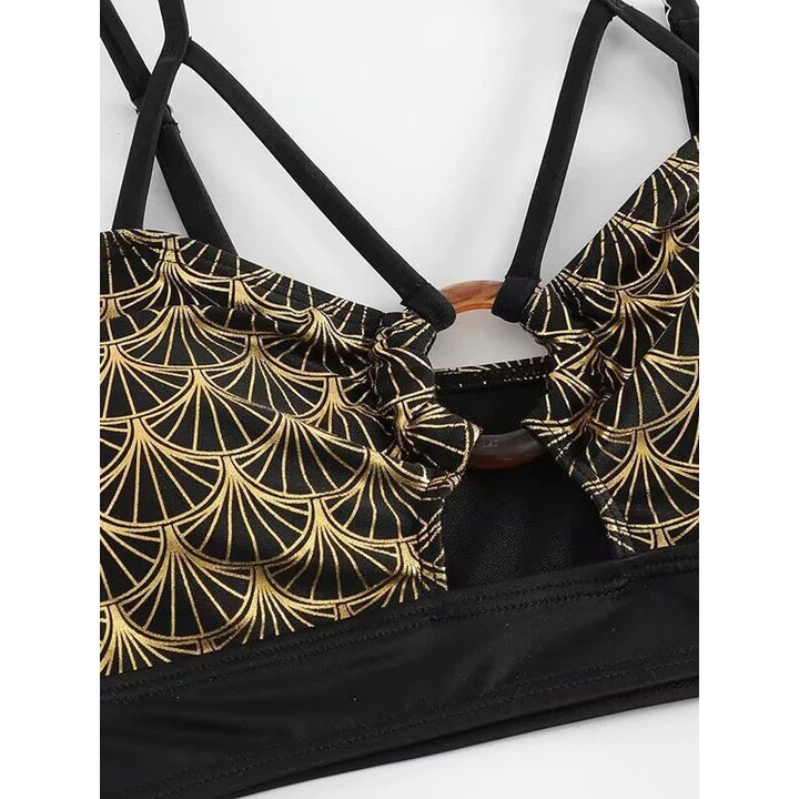 Damen Triangel-Bikini mit elegantem Schnitt und modischen Akzenten Echo Archiv