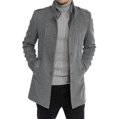 Herren modische Freizeitjacke mit schützendem Kragen und praktischen Seitentaschen Echoarchiv