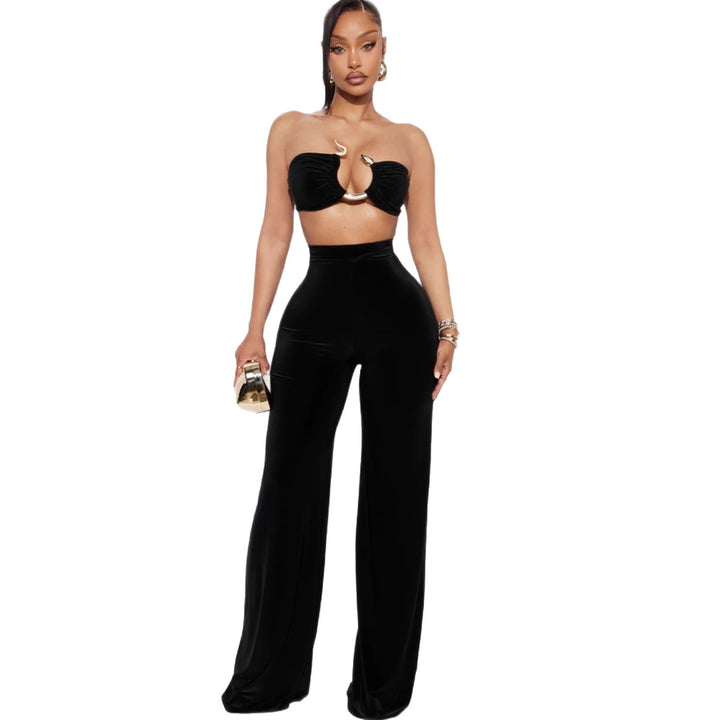 Damen Cut-Out Oberteil mit high-waisted Hose Echo Archiv