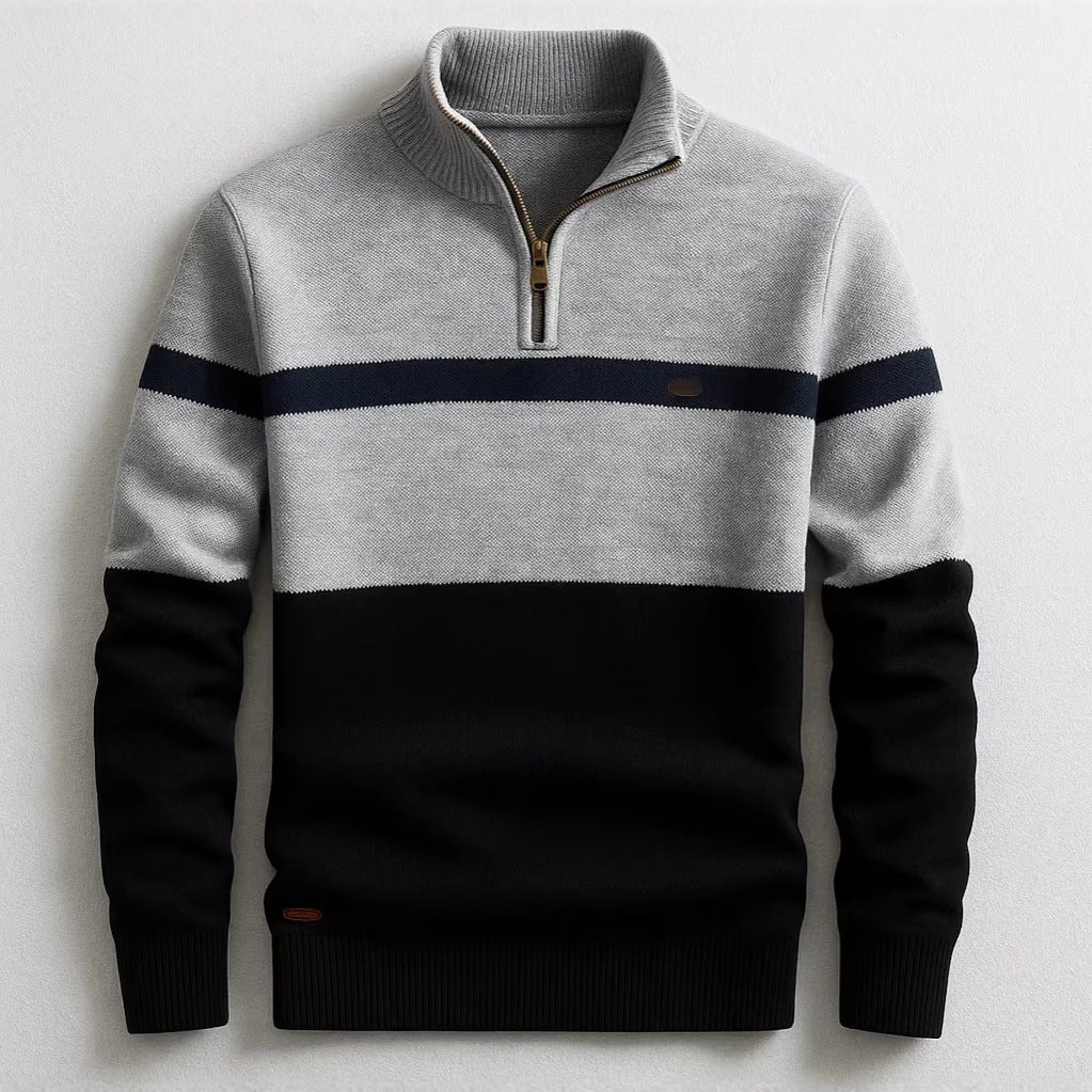 Herren Modischer Halbzip-Pullover