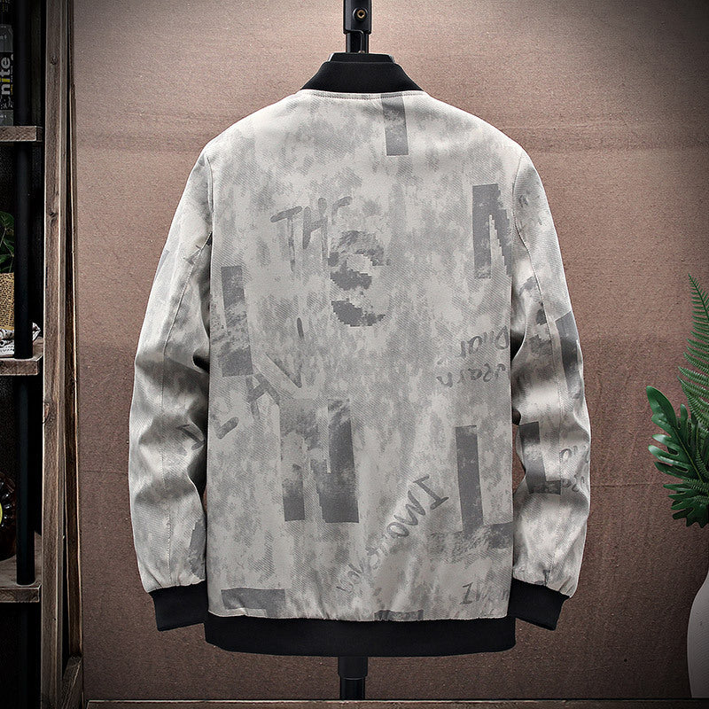 Herren Bomberjacke mit grafischem Design Echo Archiv
