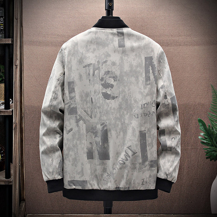 Herren Bomberjacke mit grafischem Design Echo Archiv