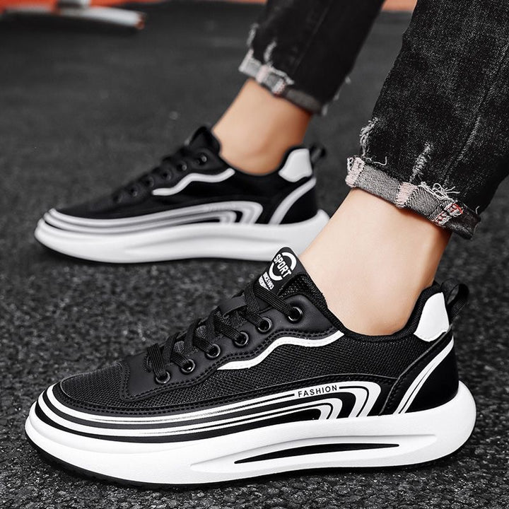 Herren Leichter atmungsaktiver Mesh-Sneaker mit ergonomischer Plateausohle Echoarhiv