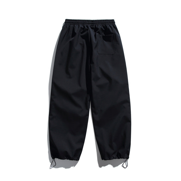 Unisex Technische Cargo-Joggerhose mit elastischem Bund, Reißverschlusstasche und Kordelzug Echoarchiv