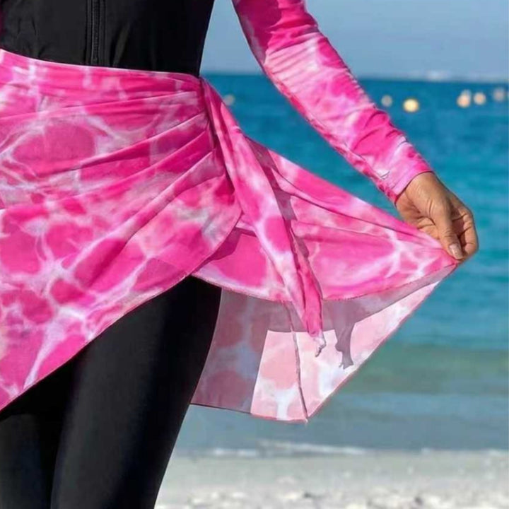 Damen modischer Rashguard mit Wickelrock Echo Archiv