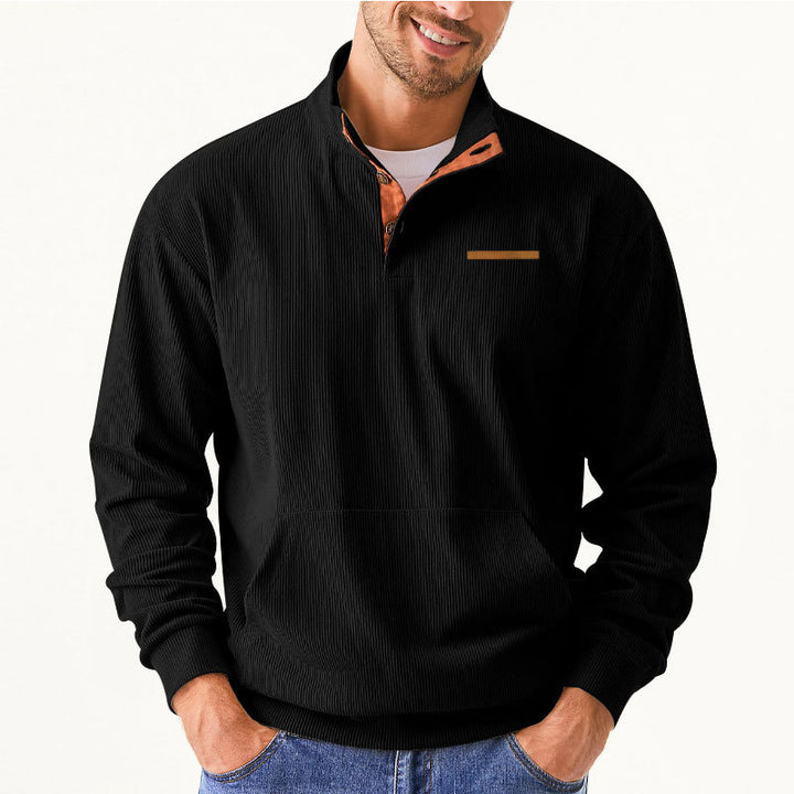 Herren Hochwertiger Pullover mit halbem Reißverschluss und komfortabler Passform Echoarchiv