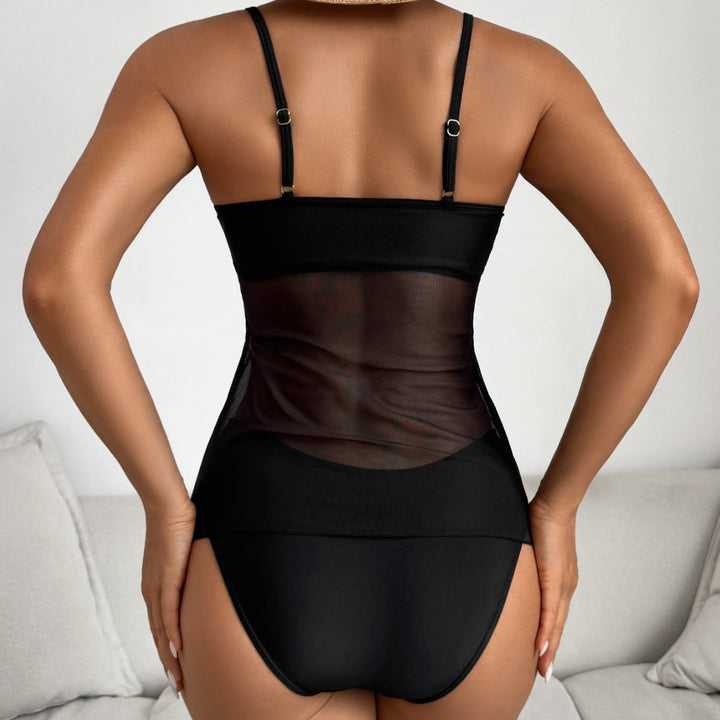 Damen Strandtop mit buntem Grafikdesign und passendem Bikiniunterteil Echo Archiv
