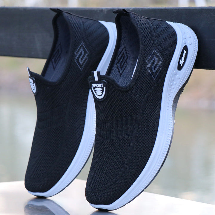 Damen Slip-On Sneakers mit atmungsaktiver Struktur und bequemem Fußbett Echo Archiv