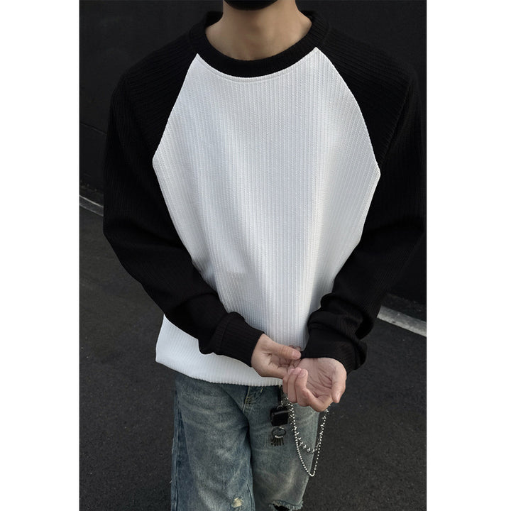 Herren Sportlicher Raglan-Pullover mit Struktur Echo Archive