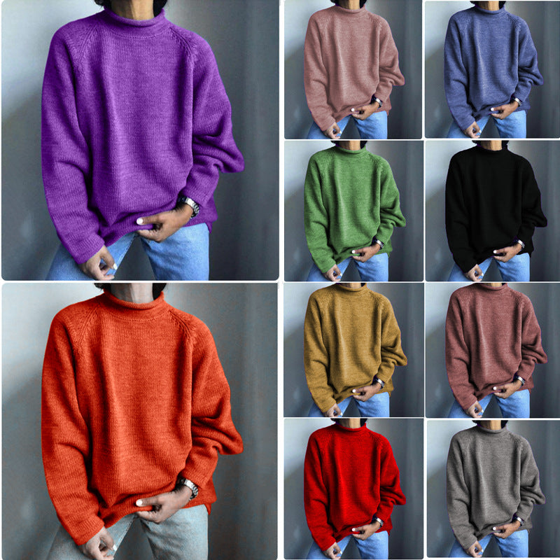 Damen nan kastiger Feinstrickpullover mit kurzem Stehkragen und Raglanärmeln Echo Archiv