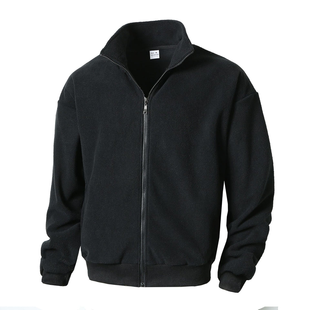 Herren Fleecejacke mit hohem Kragen und durchgehendem Reißverschluss Echoarchiv