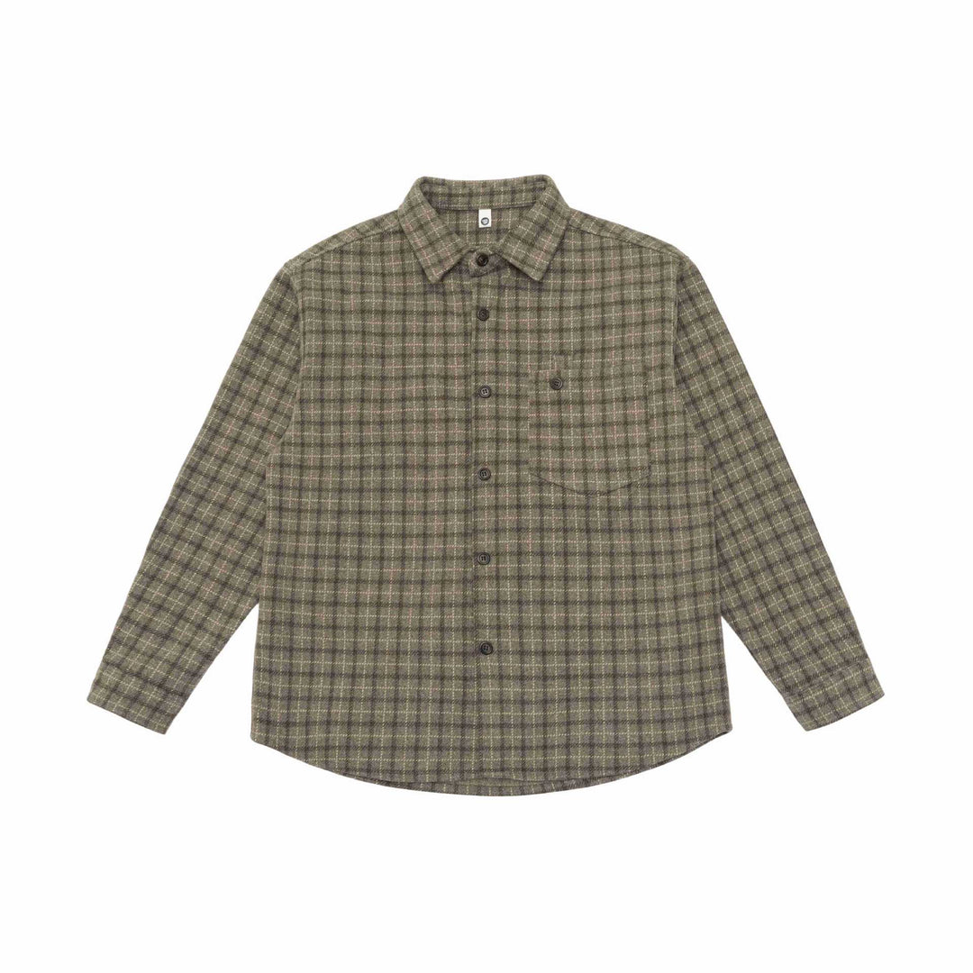 Unisex Kariertes Hemdjacke-Overshirt aus Wollmischung Echoarchiv