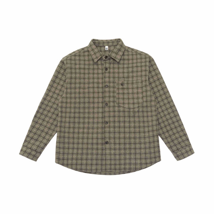 Unisex Kariertes Hemdjacke-Overshirt aus Wollmischung Echoarchiv