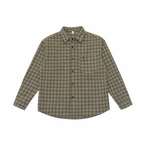 Unisex Kariertes Hemdjacke-Overshirt aus Wollmischung Echoarchiv