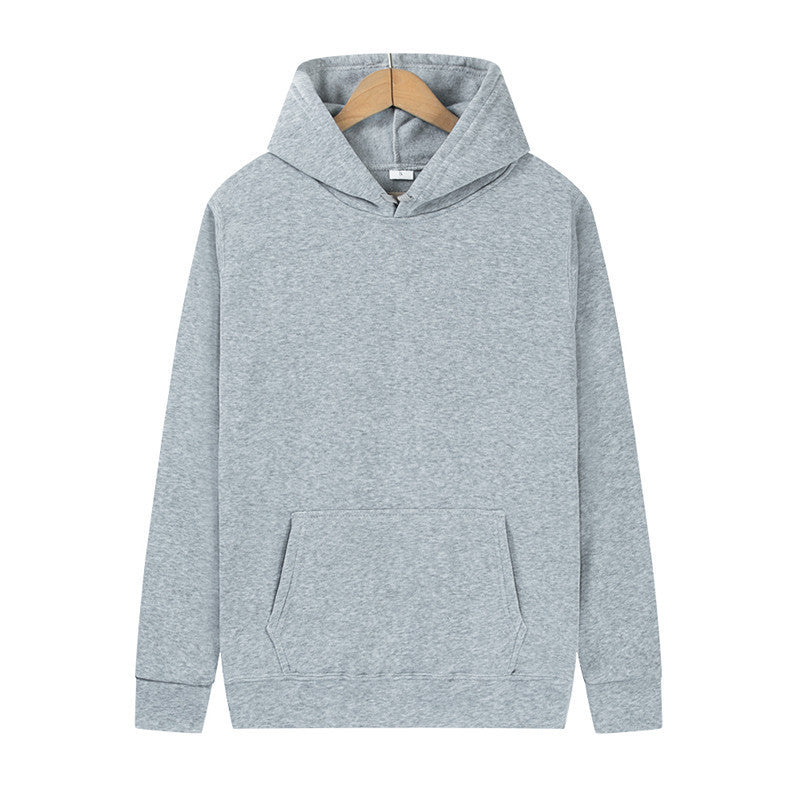 Unisex minimalistischer Kapuzenpullover ohne Reißverschluss mit innen angerautem French-Terry und integrierter Kängurutasche Echo Archiv