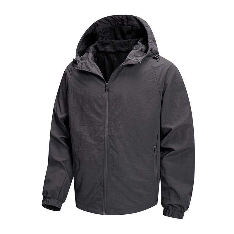 Herren Ultraleichte Packbare Kapuzenjacke mit atmungsaktivem Mesh‑Futter Echo Archiv
