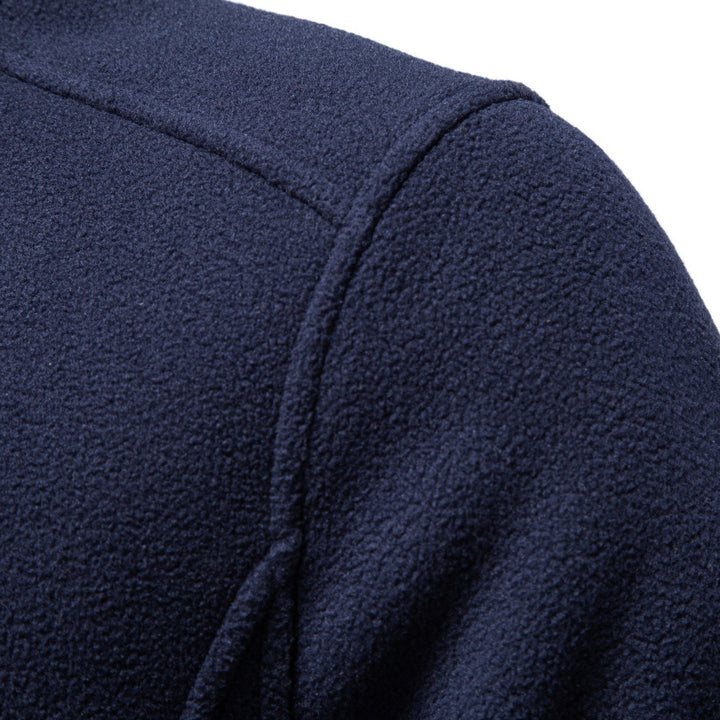 Herren Fleecejacke mit Stehkragen und durchgehendem Reißverschluss Echoarchiv