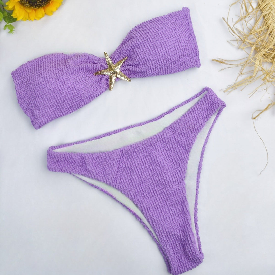 Damen Bandeau-Bikini mit funkelndem Sternen-Detail Echo Archiv