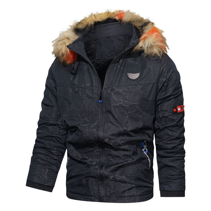 Herren Winterparka mit Kunstfellkapuze, wärmender Thermo-Innenlage und multifunktionalen Taschen Echo Archiv