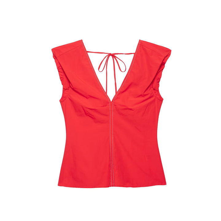Damen Weite Plissee-Patchwork Palazzo‑Hose mit Tunnelzug Echo Archiv