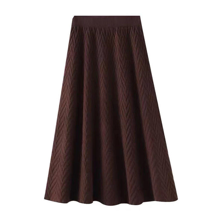 Damen Eleganter Strickrock mit strukturiertem Zopfmuster Echo Archiv