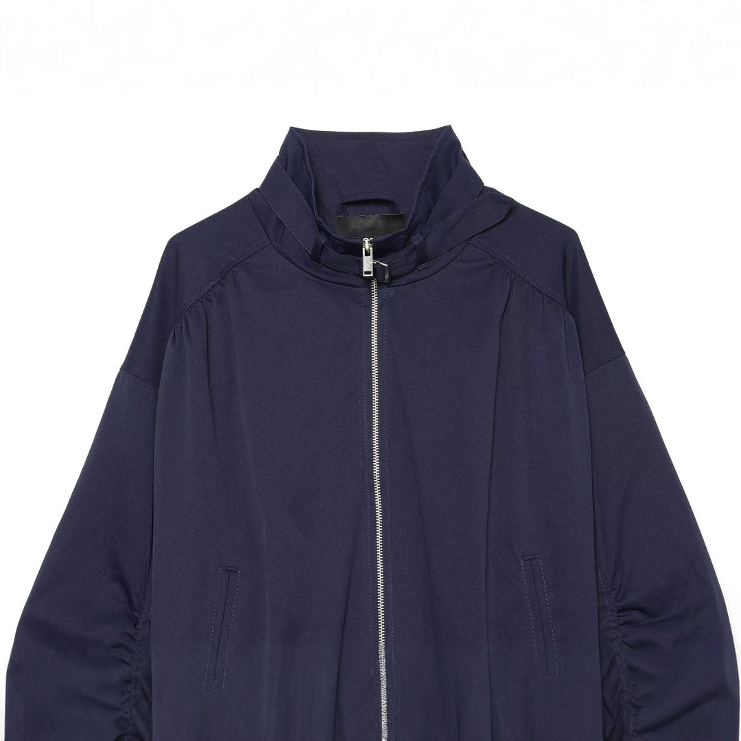 Damen Cropped-Blouson mit hohem Stehkragen, voluminösen Raffungärmeln und Metallreißverschluss Echo Archiv