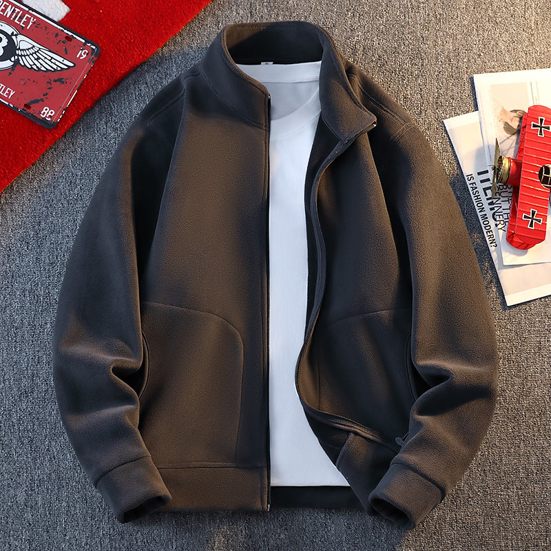 Herren Fleecejacke mit praktischen Taschen und durchgehendem Reißverschluss Echoarchiv