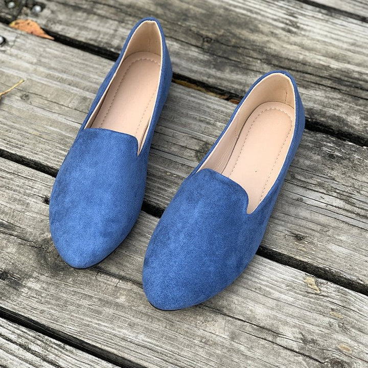 Damen Mokassins mit eleganter Schnittform aus hochwertigem Wildleder Echoarchiv