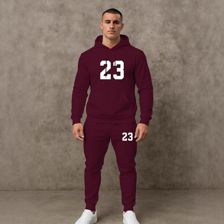 Herren Premium Sportanzug mit lässigem Grafikdesign Echoarchiv