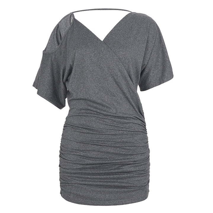 Damen Wickeloberteil mit asymmetrischem Schnitt und Rüschendetails Echo Archiv