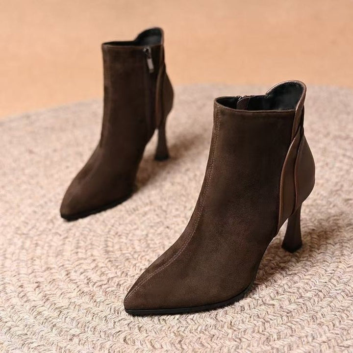 Damen Elegante Ankle Boots mit spitzem Fuß und hohem Absatz Echo Archiv