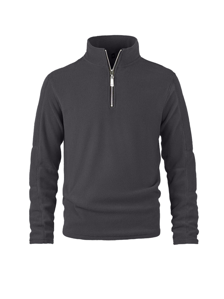 Herren warmhaltender Fleece-Pullover mit halbem Reißverschluss Echoarchiv