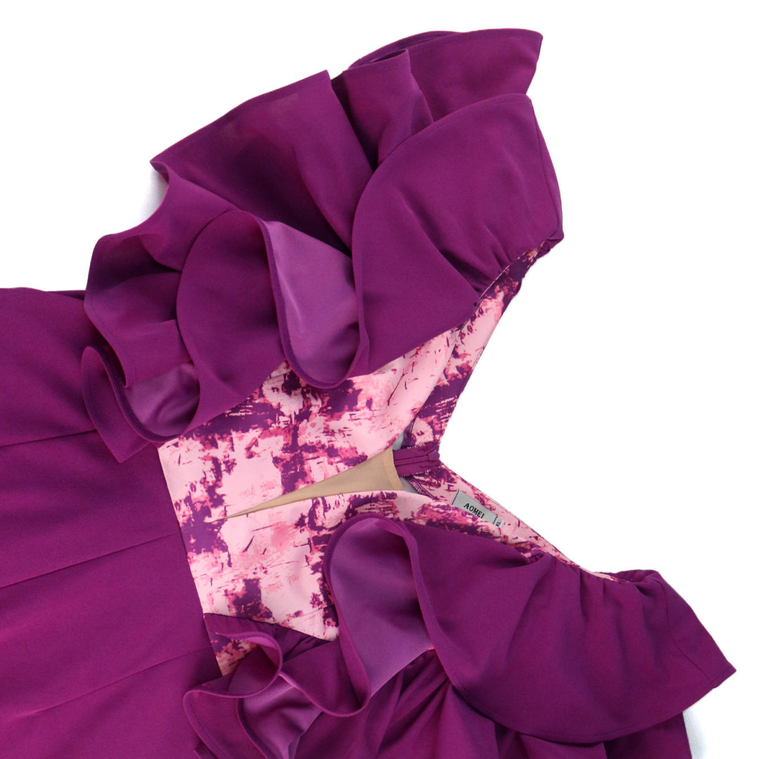 Damen eleganter Jumpsuit mit voluminösen Rüschendetails Echo Archiv