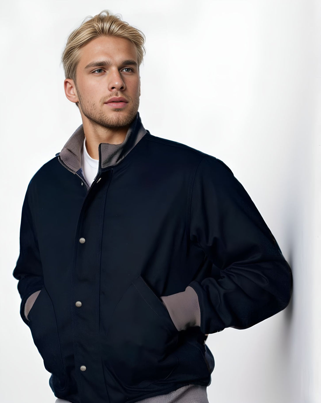 Herren lässige Freizeitjacke mit funktionalen Taschen und modernem Kragen – Taviero