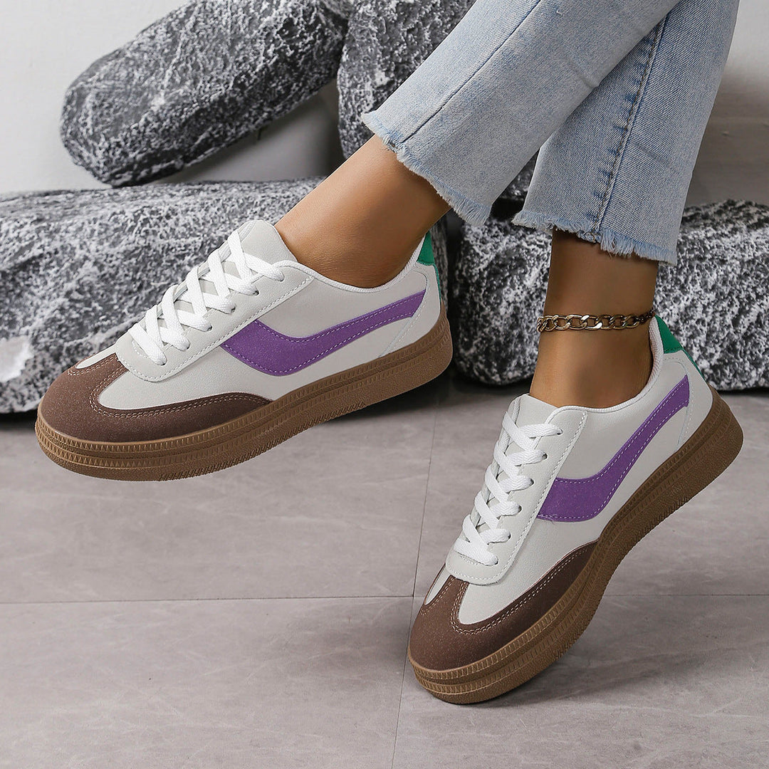 Damen Sportliche Sneaker mit modischem Farbkontrast und rutschfester Sohle Echo Archiv