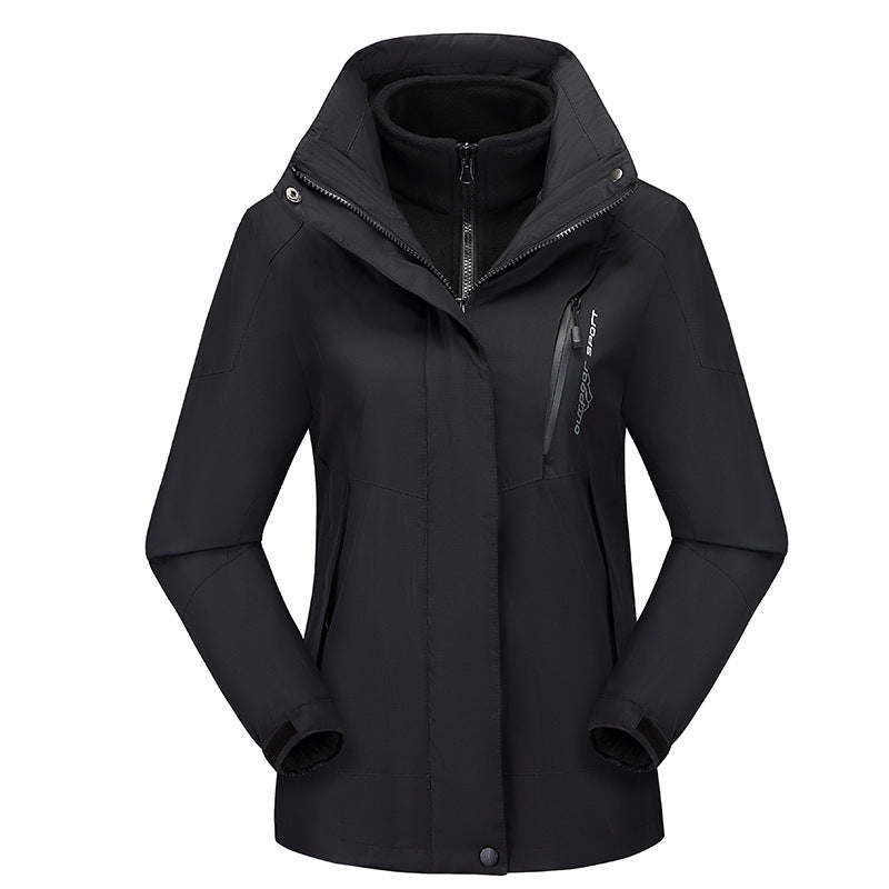 Damen Dreiteilige Softshell‑Funktionsjacke mit herausnehmbarem Fleece‑Innenlayer – Célinea