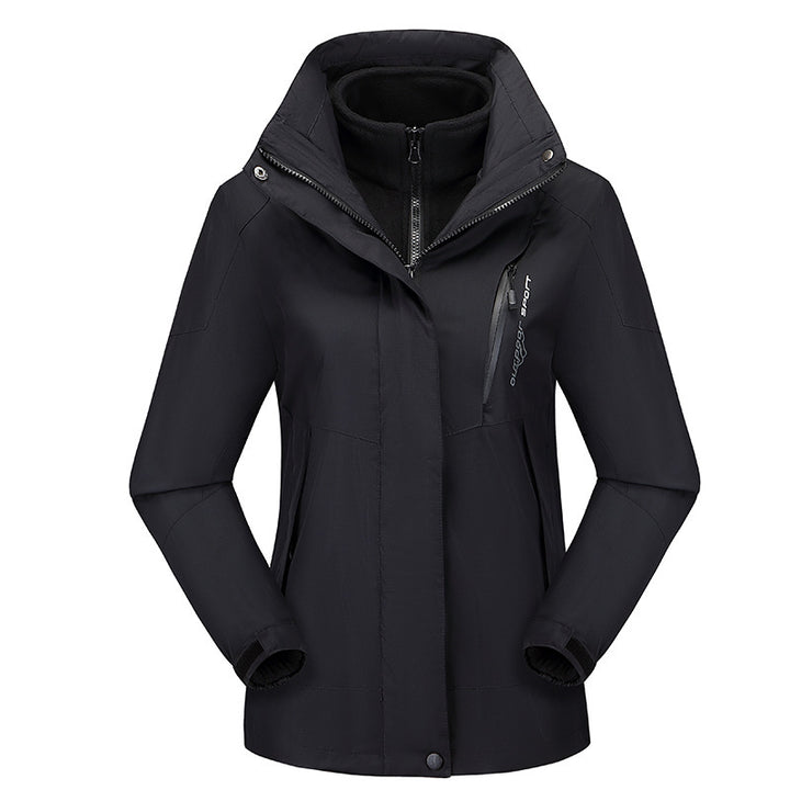 Damen Dreiteilige Softshell‑Funktionsjacke mit herausnehmbarem Fleece‑Innenlayer – Célinea