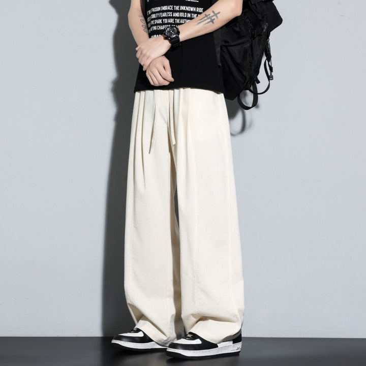 Damen Weite Lagen-Loungehose mit Cargo-Details & elastischem Tunnelzug Echoarchiv