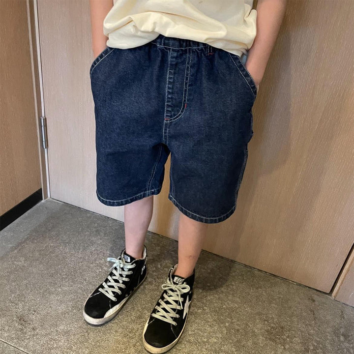 Jungen Denim Cargo-Shorts mit praktischen Taschen Echo Archiv
