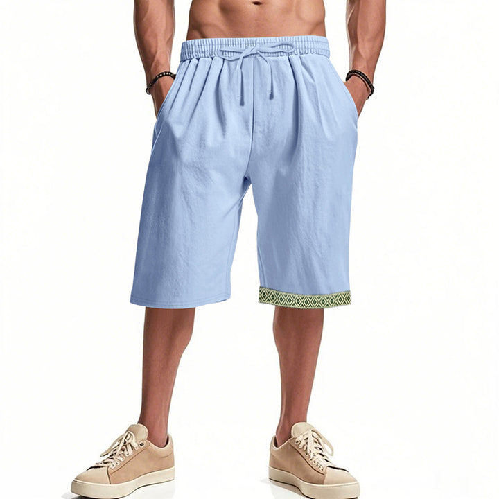 Herren lässige Bermudashorts mit elastischem Bund und Kordelzug Echoarchiv