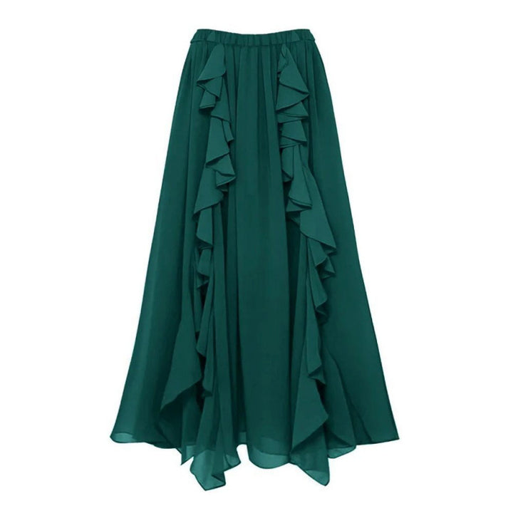 Damen Badeanzug-Set mit voluminösen Rüschendetails und elegantem Überrock Echo Archiv